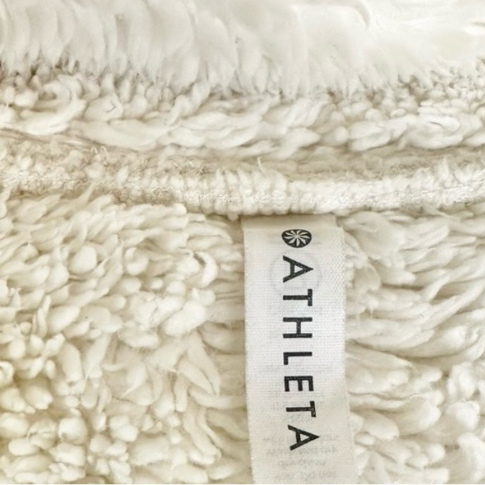 Athleta Cream/White Sherpa Hoodie - Picture 7 of 7